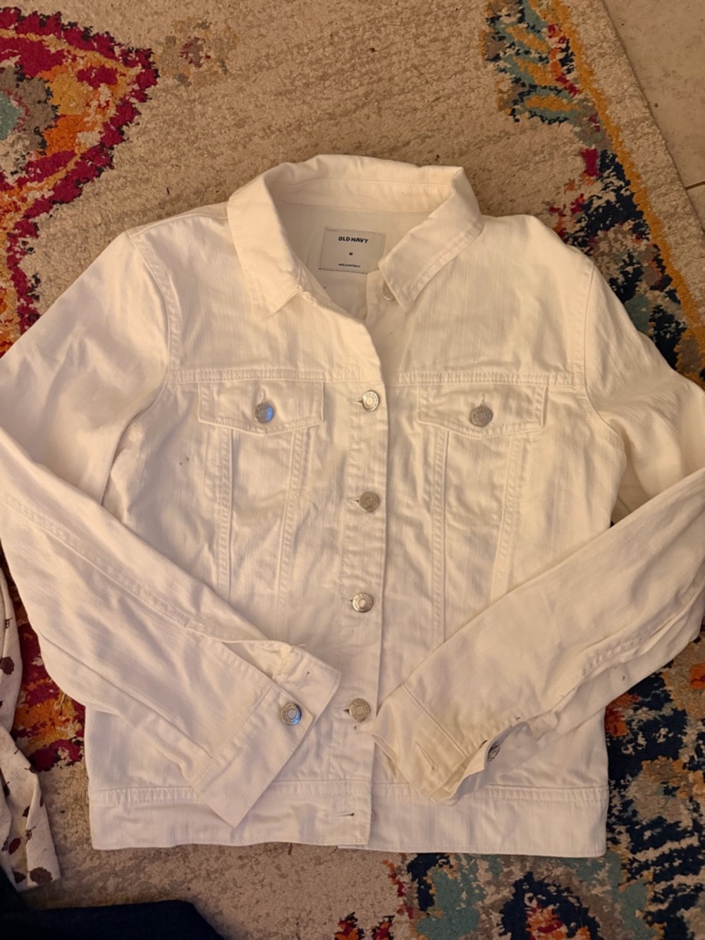 Old Navy White Jean Jacket